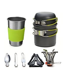 Outdoor cooking sets